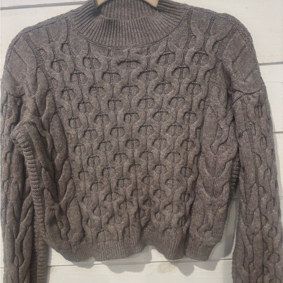 Anthropology Cable Knit Gray Sweater in size XS - Picture 1 of 11